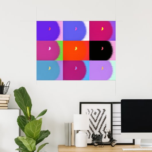 POSTER LUNE (Bureau à domicile)