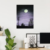 Poster Lune (Bureau à domicile)