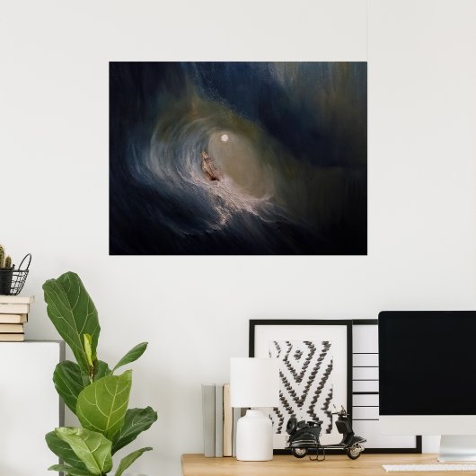 Poster Lune (Bureau à domicile)