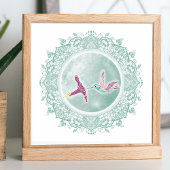 Poster Lune à fleurs complète | Illustration de May Moon