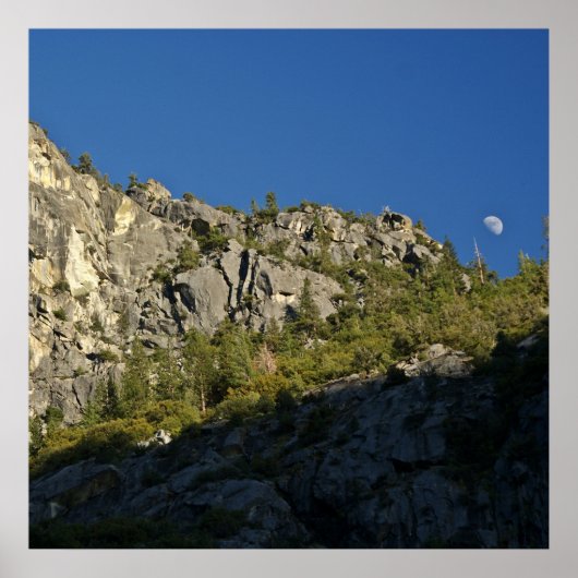 Poster Lune au-dessus du canyon des rois (Devant)