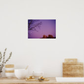 Poster Lune au-dessus du canyon d'Oak Creek (Cuisine)