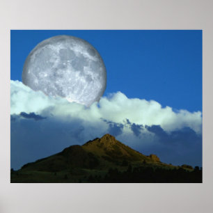 Poster Lune au-dessus du Colorado