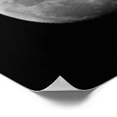 Poster Lune avec ciel noir | Zambie, Luangwa Sud (Coin)