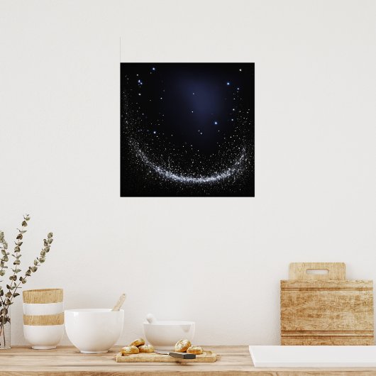 POSTER LUNE AVEC ÉTOILE (Cuisine)