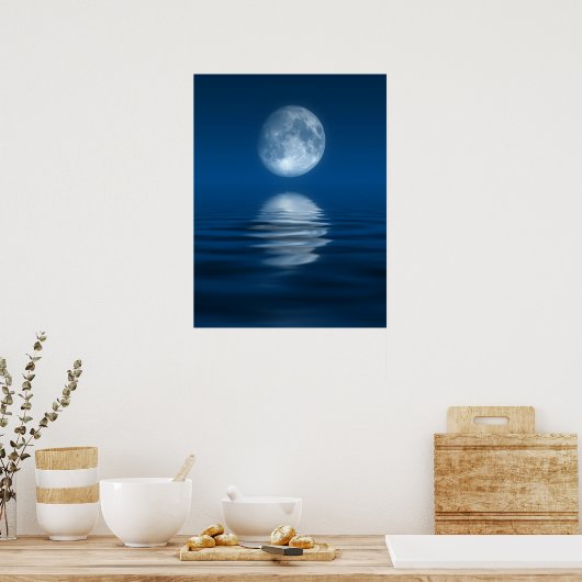 Poster Lune bleue (Cuisine)