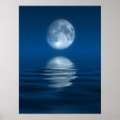Poster Lune bleue (Devant)