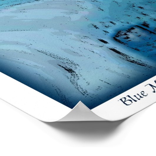 Poster Lune bleue (Coin)