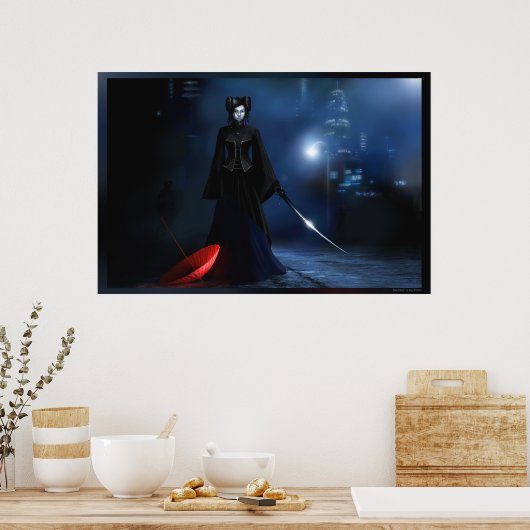 Poster Lune bleue (Cuisine)