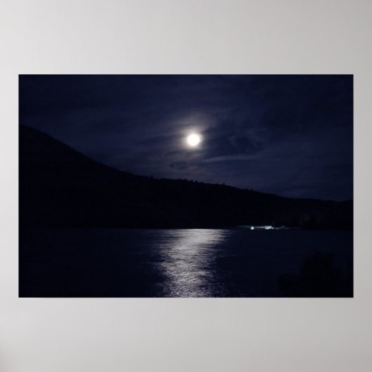 Poster Lune bleue (Devant)
