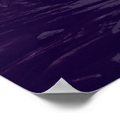 Poster Lune bleue d'eau violette (Coin)