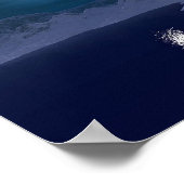 Poster Lune bleue Icy (Coin)