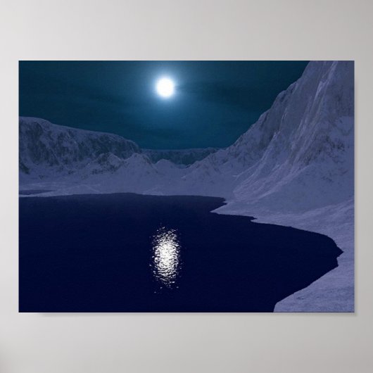Poster Lune bleue Icy (Devant)