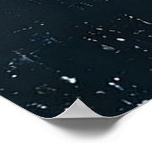 Poster Lune bleue vibrante (Coin)