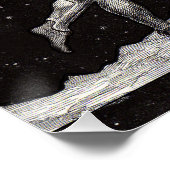 Poster Lune céleste ciel Univers Dieu Nuit Illustration (Coin)