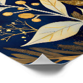 Poster Lune céleste et fleurs sauvages (Coin)