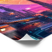 Poster Lune Cyber (Coin)
