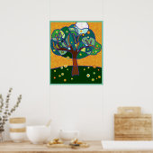 Poster Lune dans l'arbre (Cuisine)