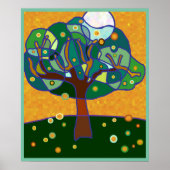 Poster Lune dans l'arbre (Devant)