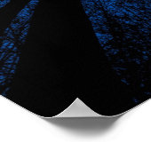 Poster Lune dans le ciel nocturne (Coin)