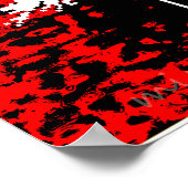 Poster Lune dans le ciel rouge (Coin)