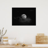 Poster Lune dans les nuages (Cuisine)