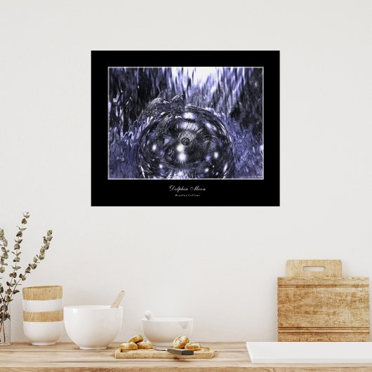 Poster Lune dauphin (Cuisine)