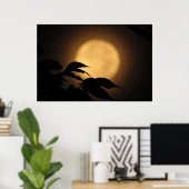 Poster Lune d'automne (Bureau à domicile)