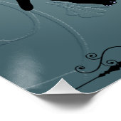 Poster Lune de chat cosmique (Coin)