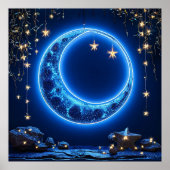 Poster Lune de croissant (Devant)