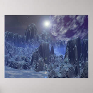 Poster Lune de glace