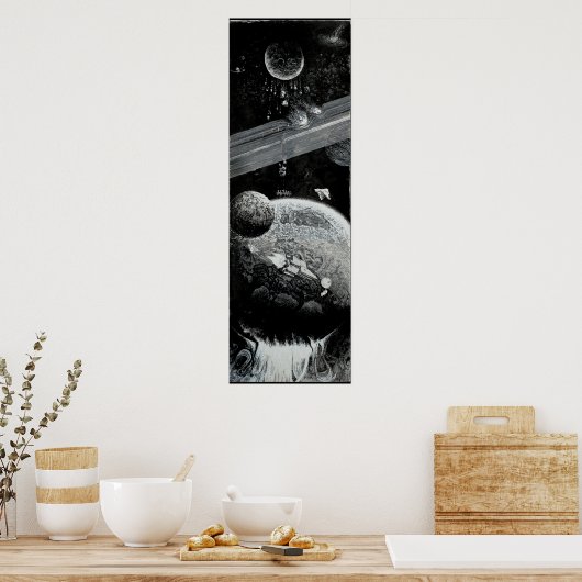 Poster Lune de gravité (Cuisine)