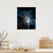Poster Lune de loup - Loup avec Golem (Cuisine)