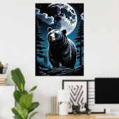 Poster Lune de l'ours noir (Bureau à domicile)