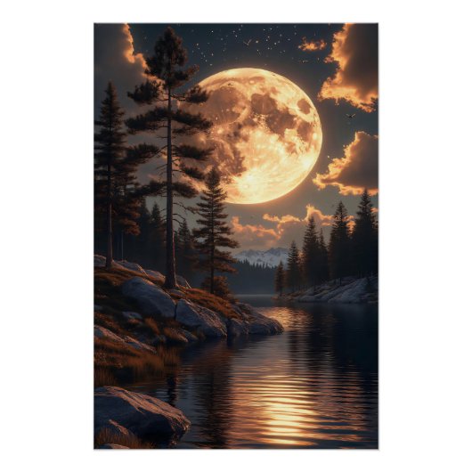 Poster Lune de miel au crépuscule (Devant)