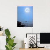 Poster Lune de minuit | Arctic, Svalbard (Bureau à domicile)