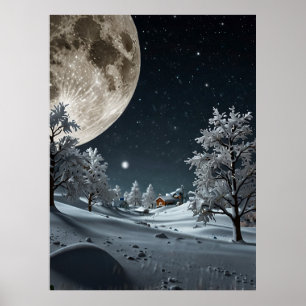 POSTER LUNE DE NEIGE