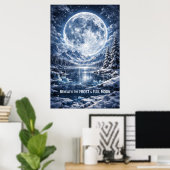 POSTER LUNE DE NEIGE (Bureau à domicile)
