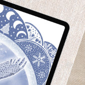 Poster Lune de neige complète | Illustration Février Owls