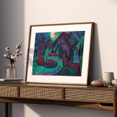 Poster Lune de nuit | Ernst Ludwig Kirchner