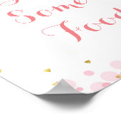 Poster Lune de parties scintillant Profitez d'un signe al (Coin)