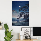 Poster Lune de printemps à Ninomiya Beach Kawase Hasui 19 (Bureau à domicile)