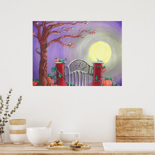 Poster Lune de récolte (Cuisine)