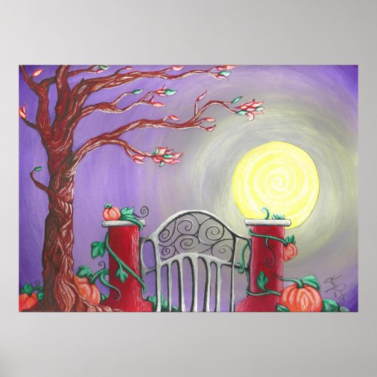 Poster Lune de récolte (Devant)