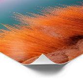 Poster Lune de récolte d'automne violet (Coin)