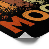 Poster Lune de récolte vintage (Coin)