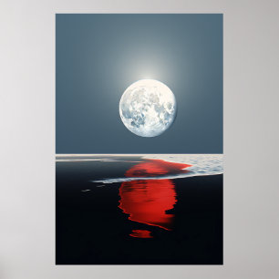 Poster Lune de réflexion