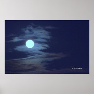 Poster Lune de zigzag