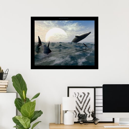 Poster Lune d'eau de Taurus IV (Bureau à domicile)