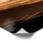 Poster Lune désertique d'un géant annelé (Coin)